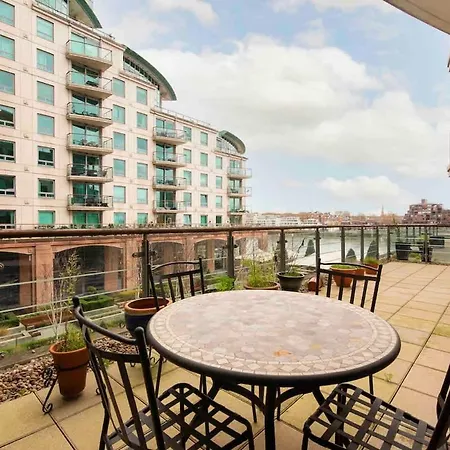 Terraced Riverview Apartment